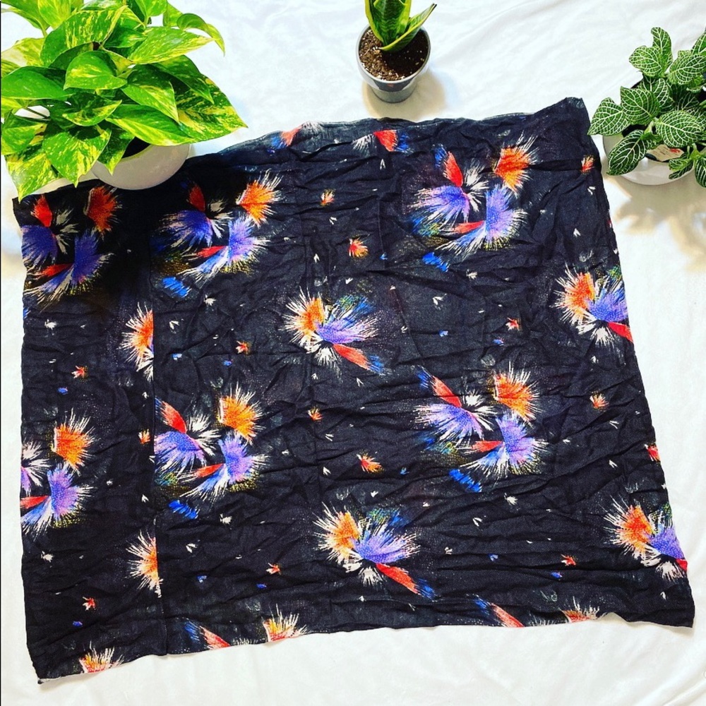 Abstract Multicolored Infinity Scarf